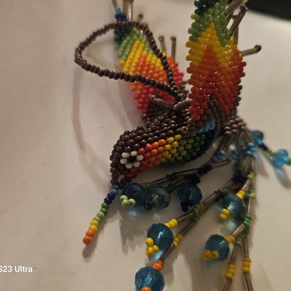Colorful Beaded Bird Toy for Pets - Picture 5 of 5